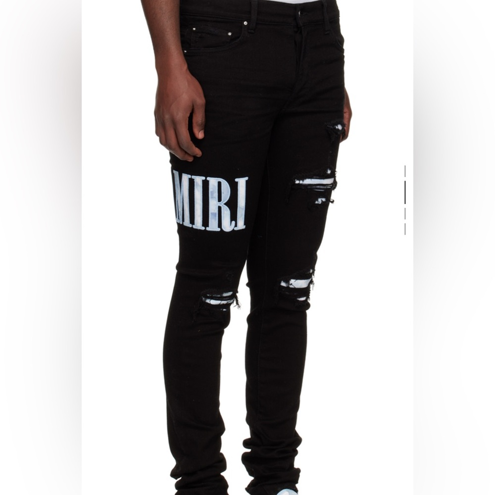 Brand new amiri jeans size 34 in men’s the Black Tie-Dye Core Jeans